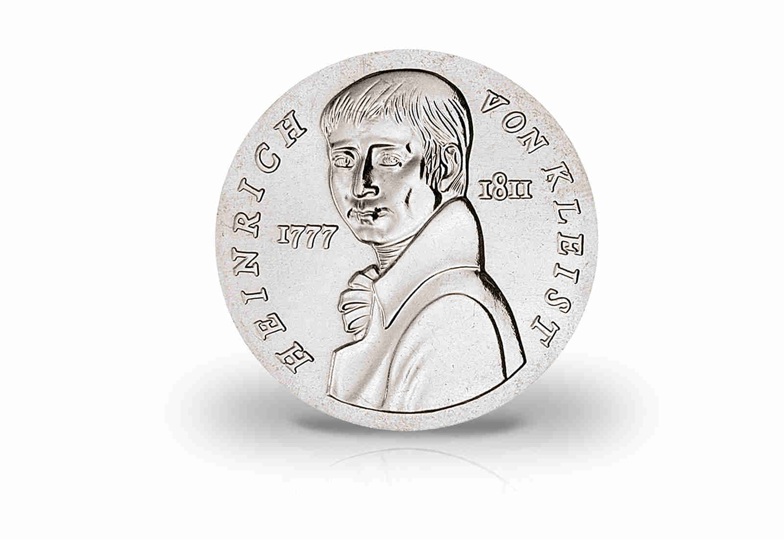 5 Mark Gedenkmünze 1986 DDR Heinrich von Kleist Jaeger-Nr. 1611