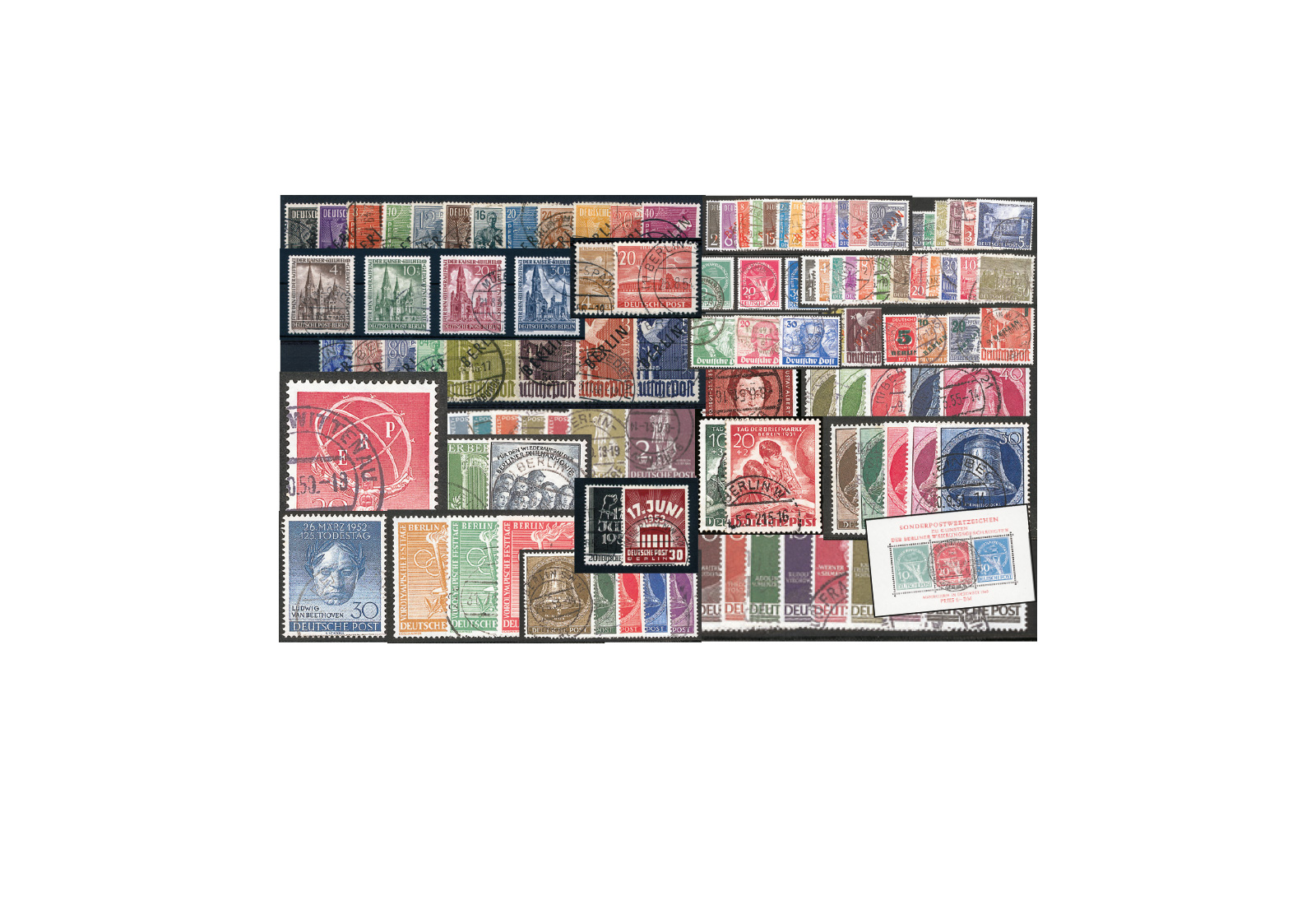 Berlin Jahrgänge 1948 bis 1959 Sparpaket komplett Michel Nr. 1 bis 190 gestempelt