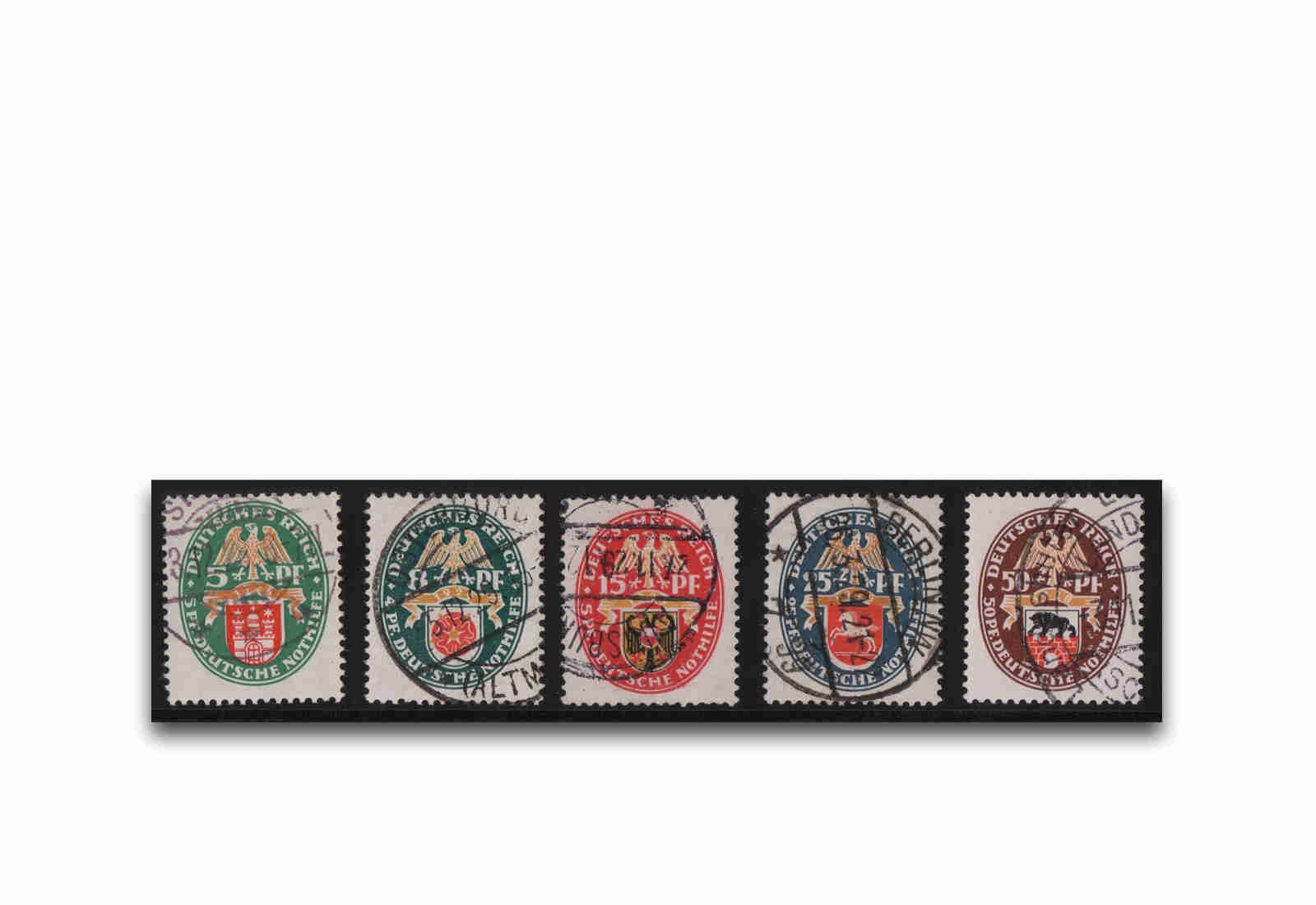 Deutsches Reich Mi.Nr. 425/429 gestempelt