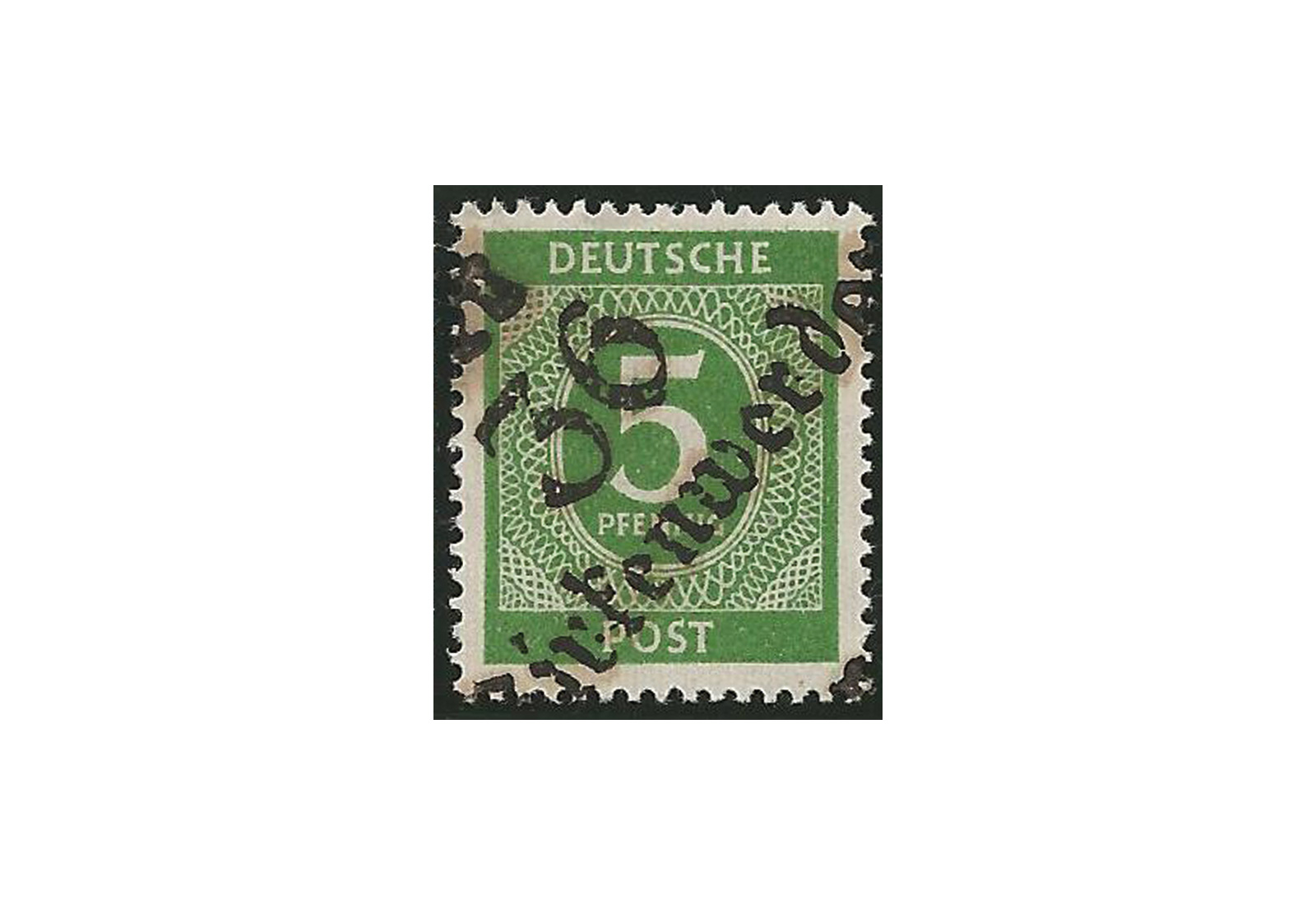 SBZ Bezirkshandstempel - Ziffernausgaben 1948 Michel Nr. I b postfrisch geprüft