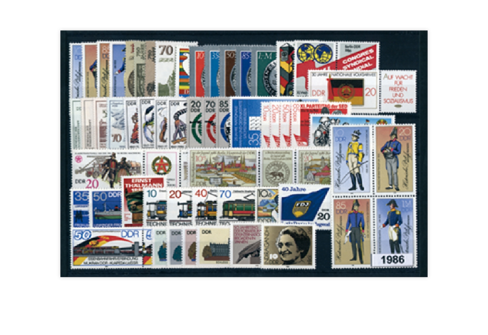 DDR Jahrgang 1986 postfrisch