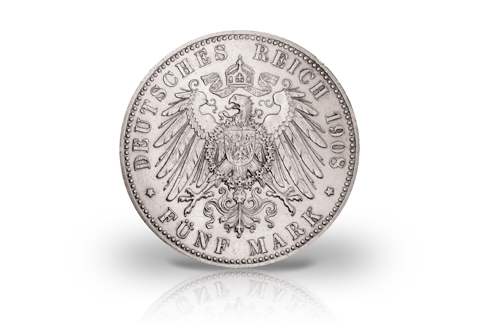 5 Mark 1908 Deutsches Kaiserreich 350 Jahrfeier Universität Jena Jaeger-Nr. 161