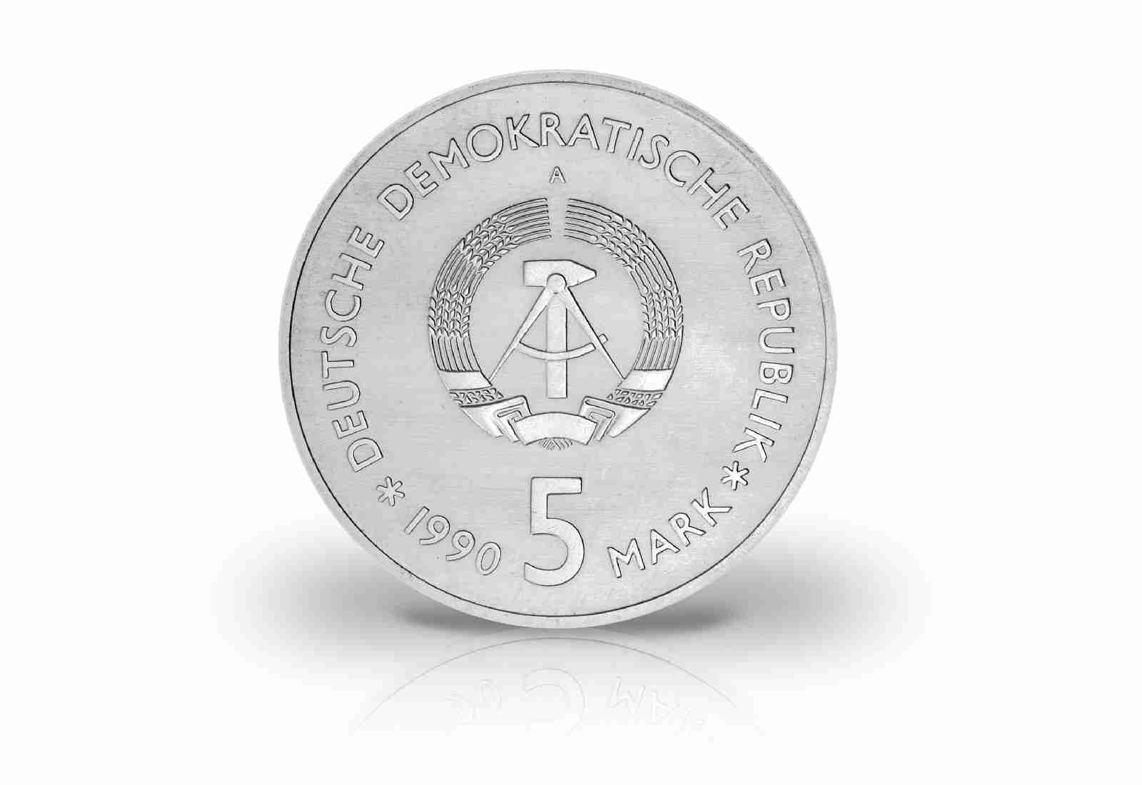 5 Mark Gedenkmünze 1990 DDR Zeughaus in Berlin Jaeger-Nr. 1632