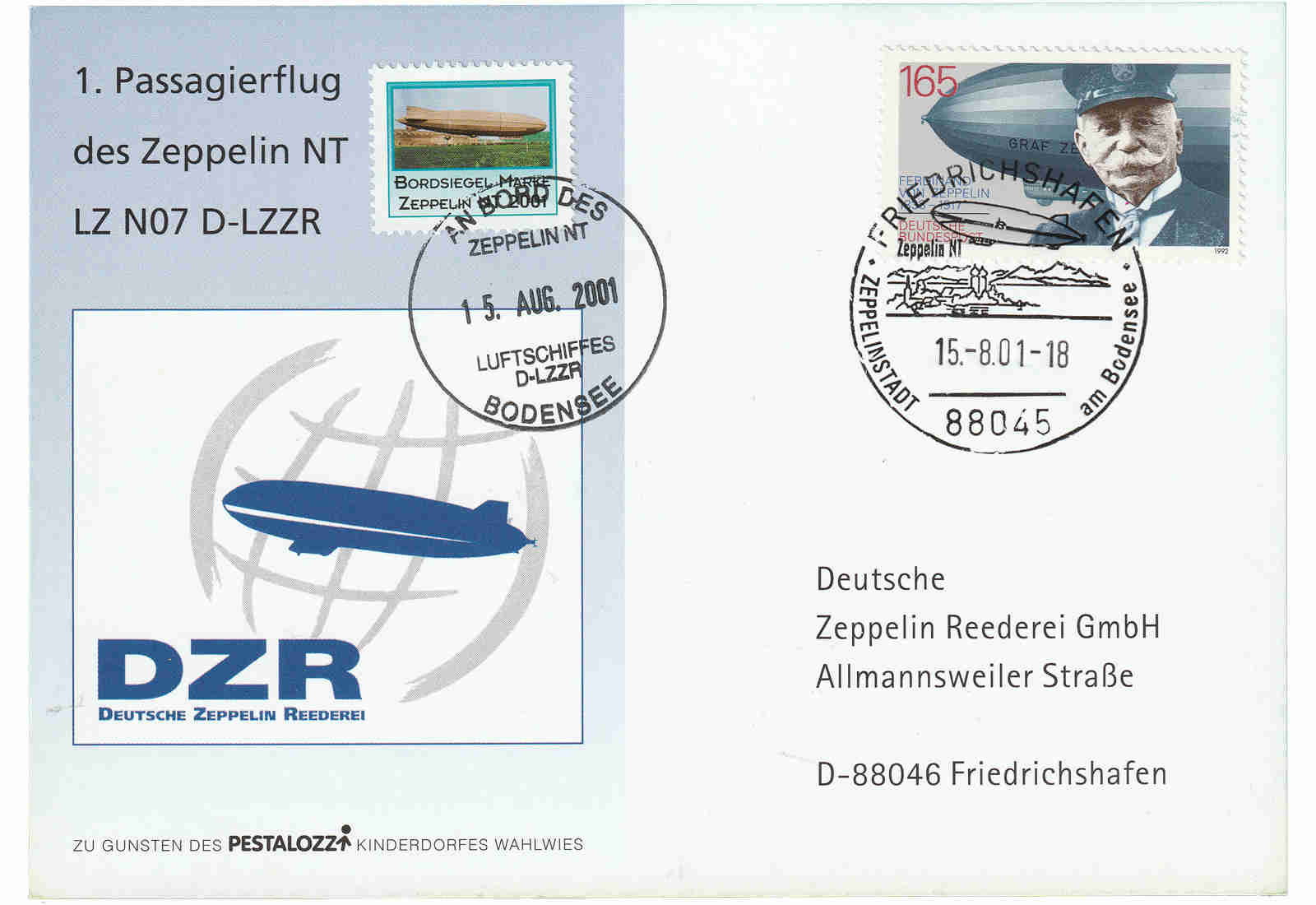 Zeppelin Beleg 2001