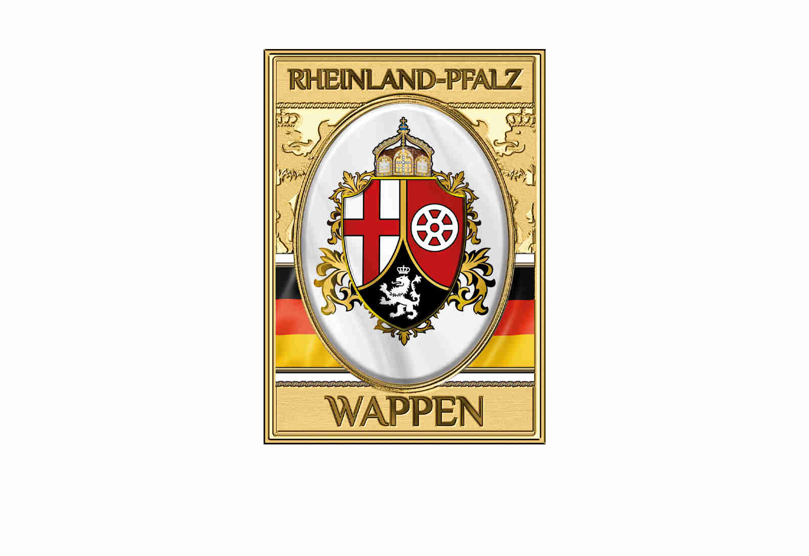 Goldmünze 999/1000 Gold Wappen Rheinland-Pfalz