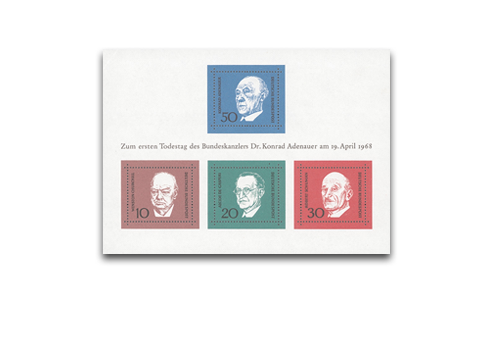 Briefmarken BRD 1968 Block 4 postfrisch