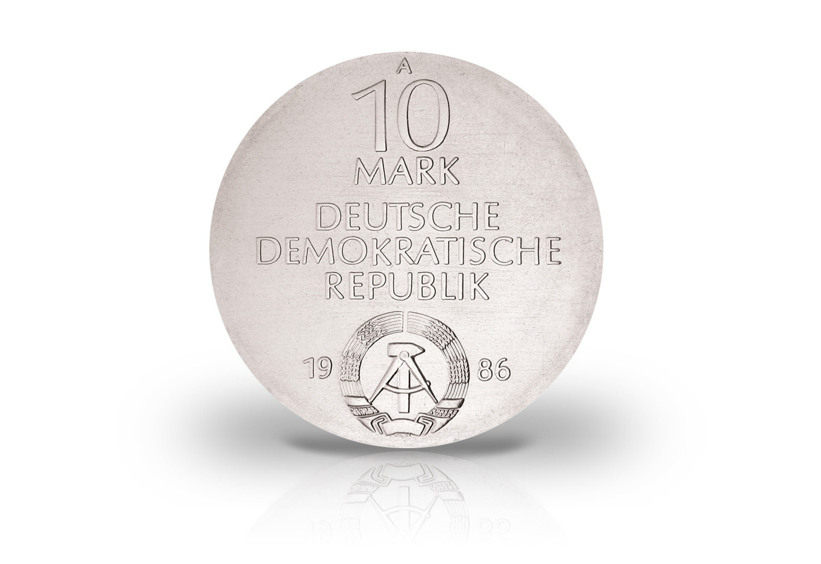 10 Mark Gedenkmünze 1986 DDR Charite in Berlin Jaeger-Nr. 1612