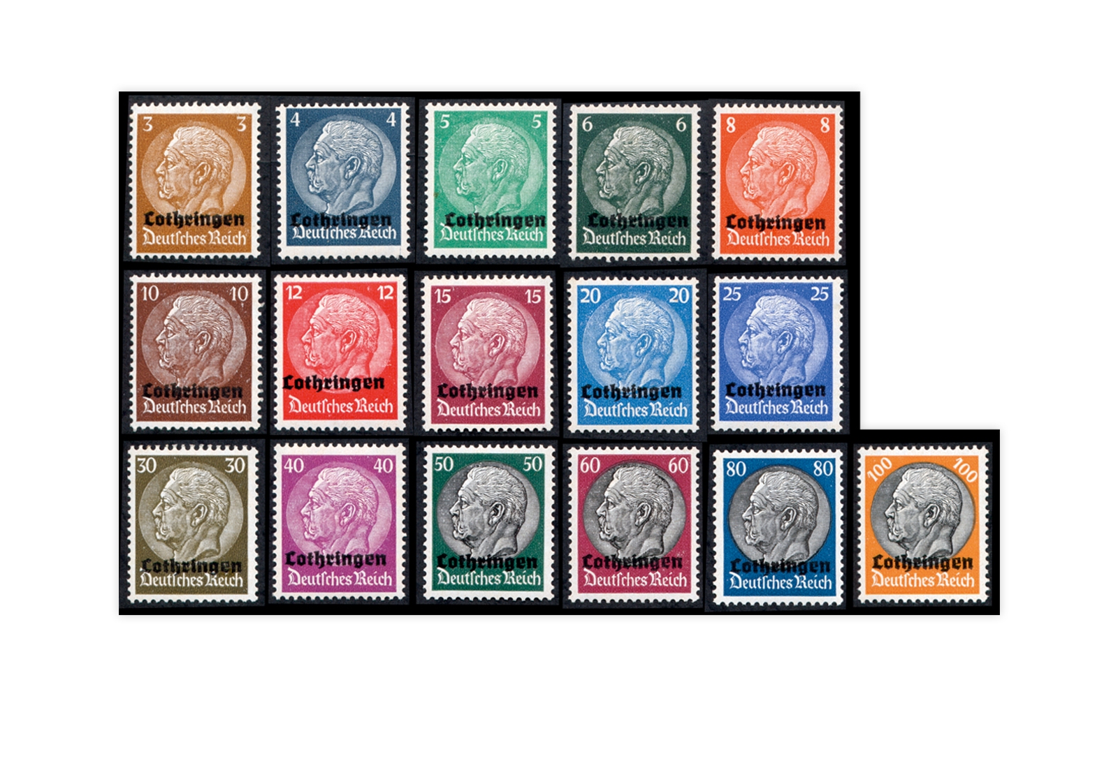 Lothringen Mi.Nr. 1/16 postfrisch Deutsche Besetzung