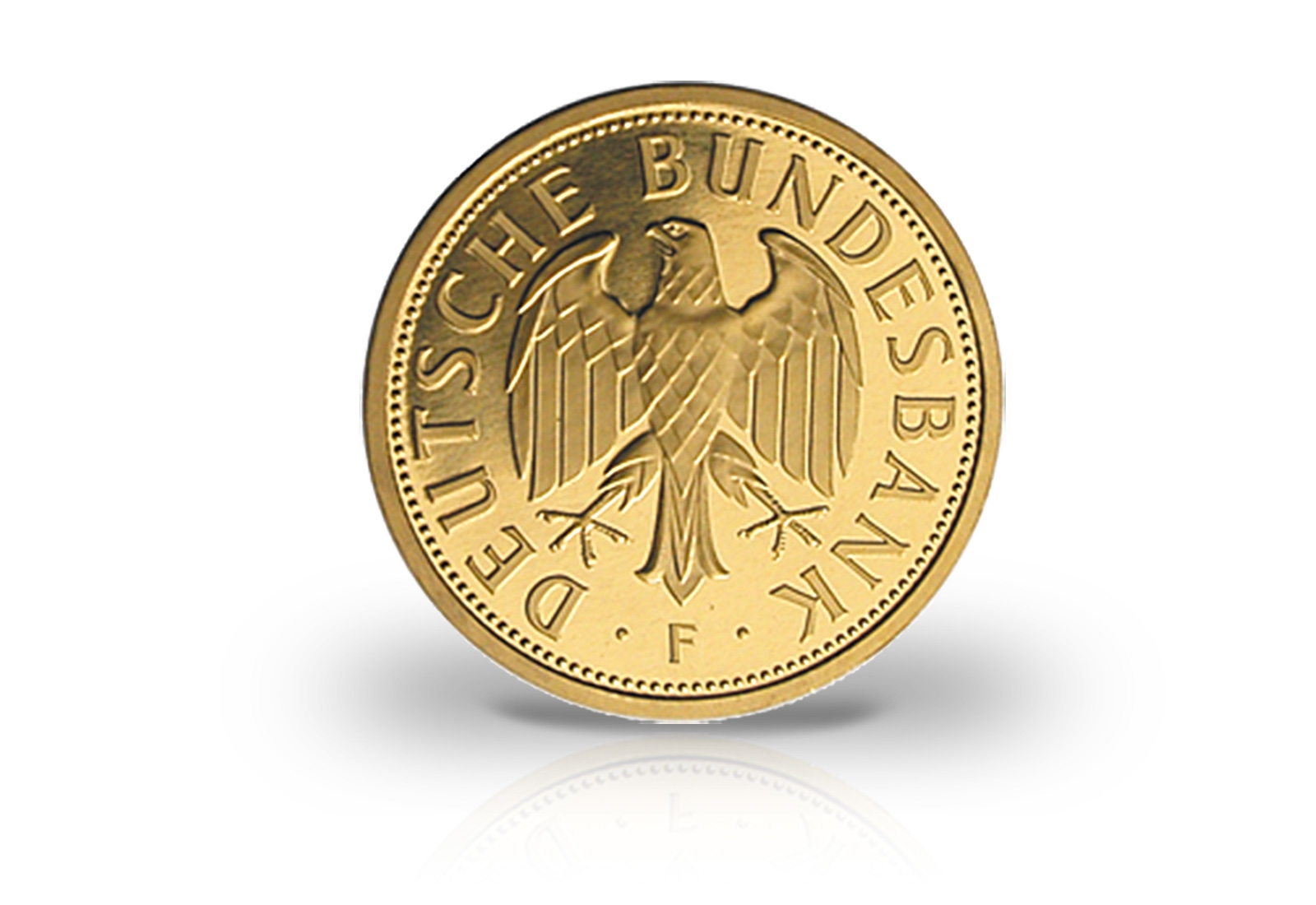 BRD 1 DM Goldmünze 2001 Prägestätte F