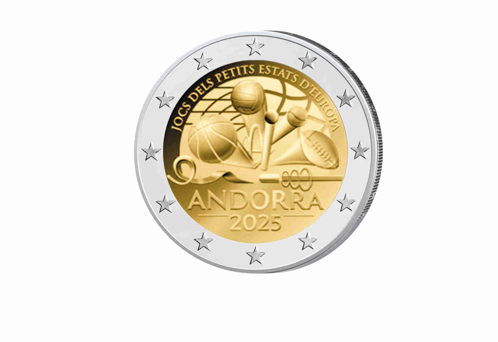 2 Euro 2025 Andorra Spiele der kleinen Staaten von Europa PP