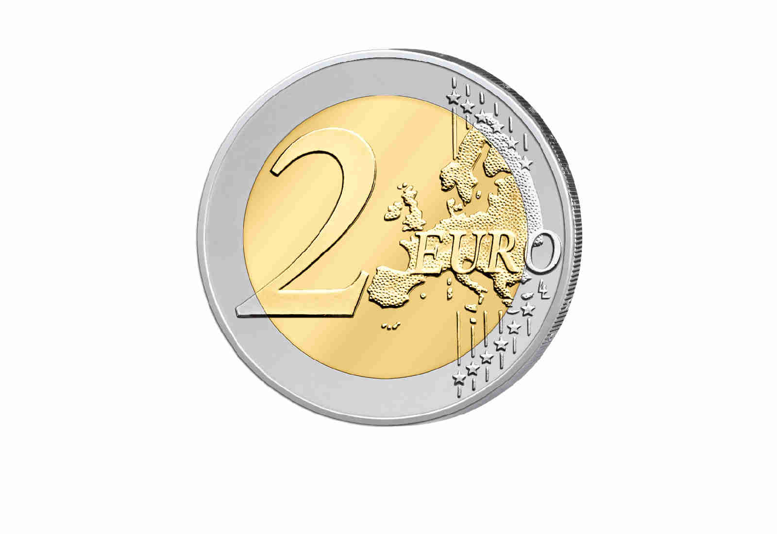 2 Euro mit Farbapplikation Anbetung der Könige Serie Kunst I