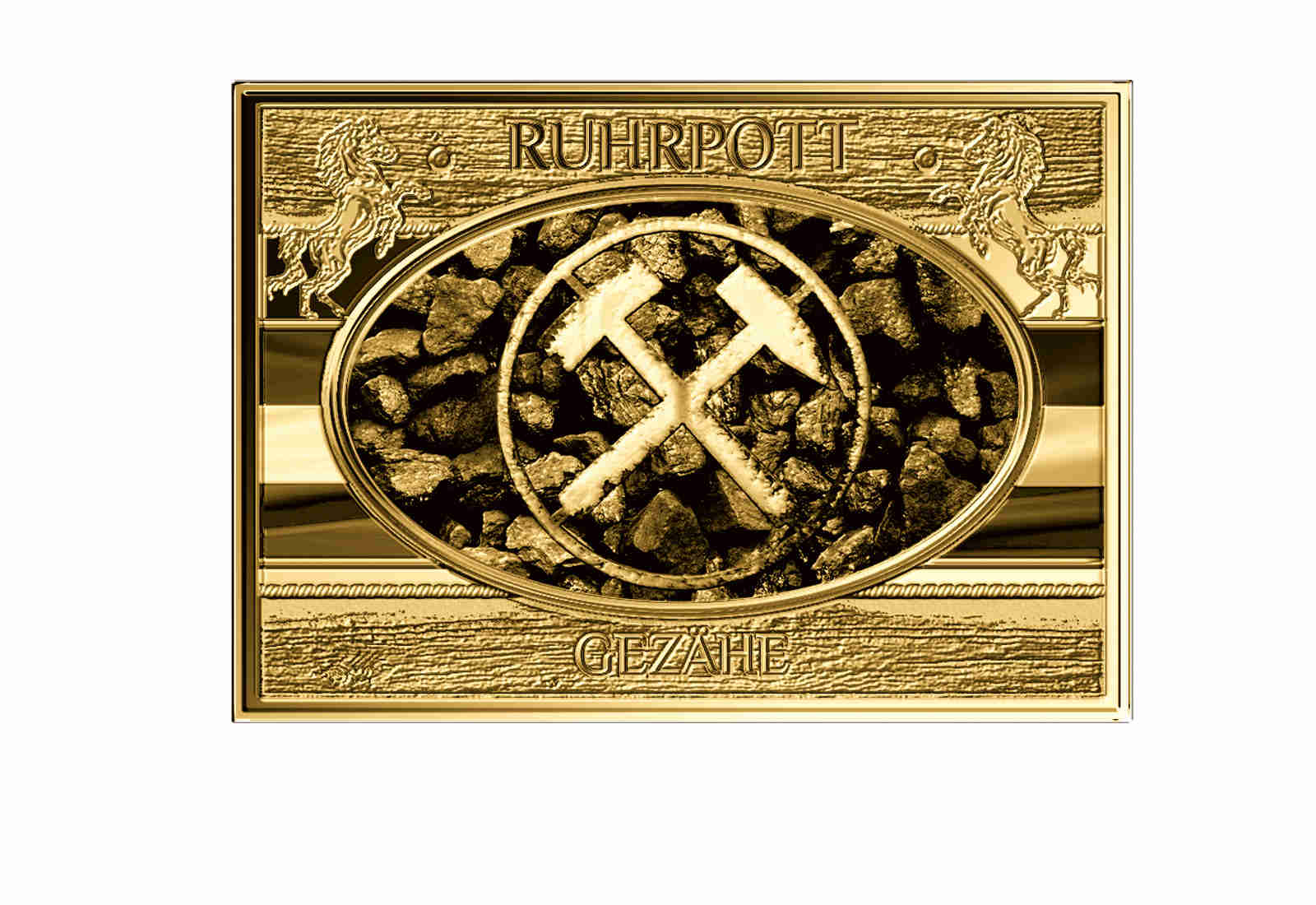 Goldbarren Gezähe - NRW Ruhrpott 999/1000 Gold