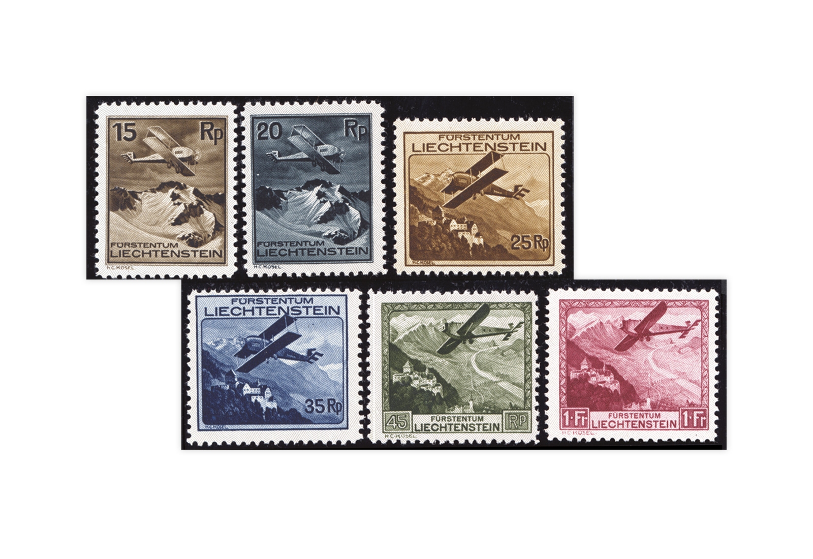 Liechtenstein Mi.Nr. 108/113 gest.