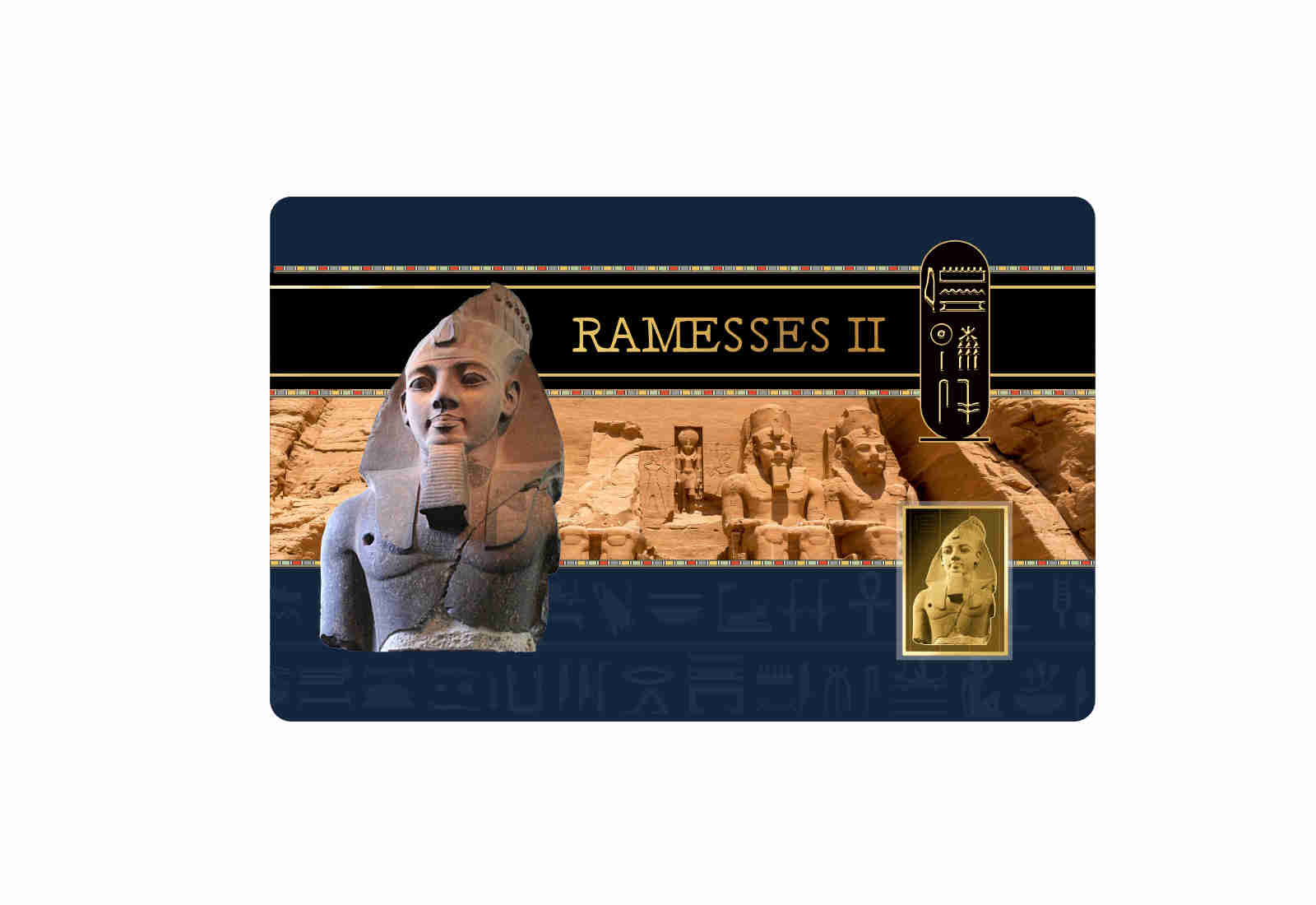 Goldcard Motiv Ramses II. 999/1000 Gold
