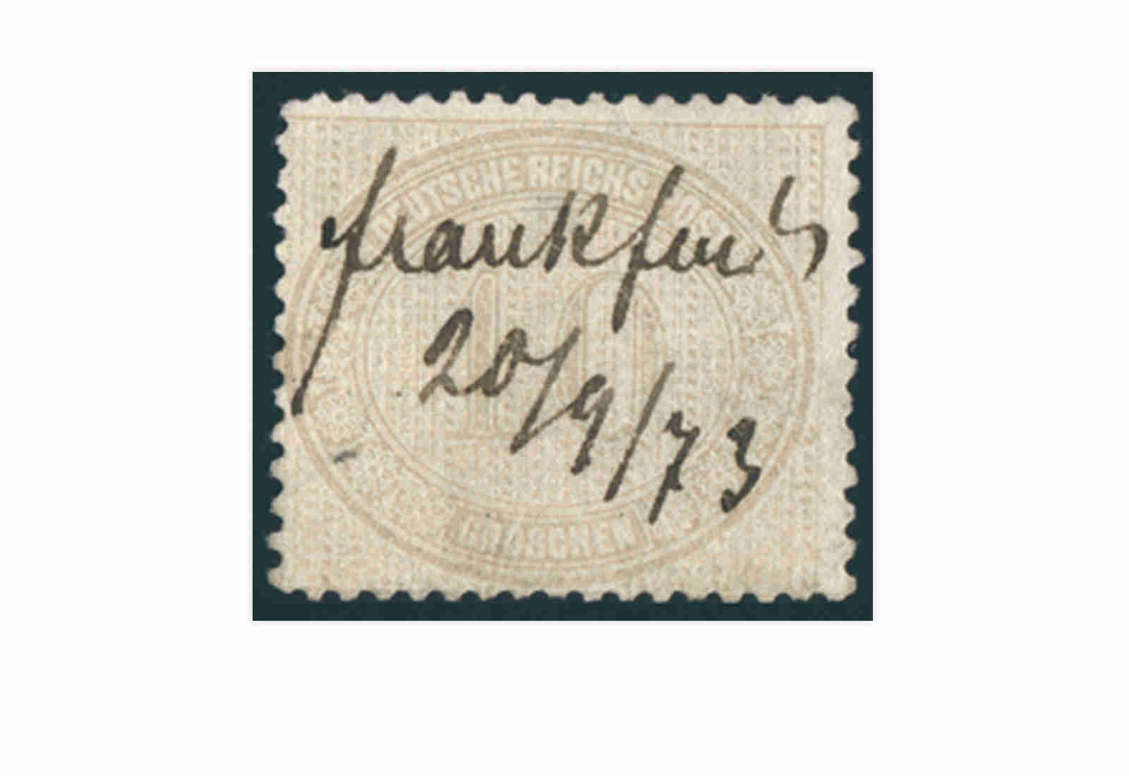 Briefmarke Deutsches Reich Freimarke für den Innendienst 1872 Michel Nr. 12 gestempelt