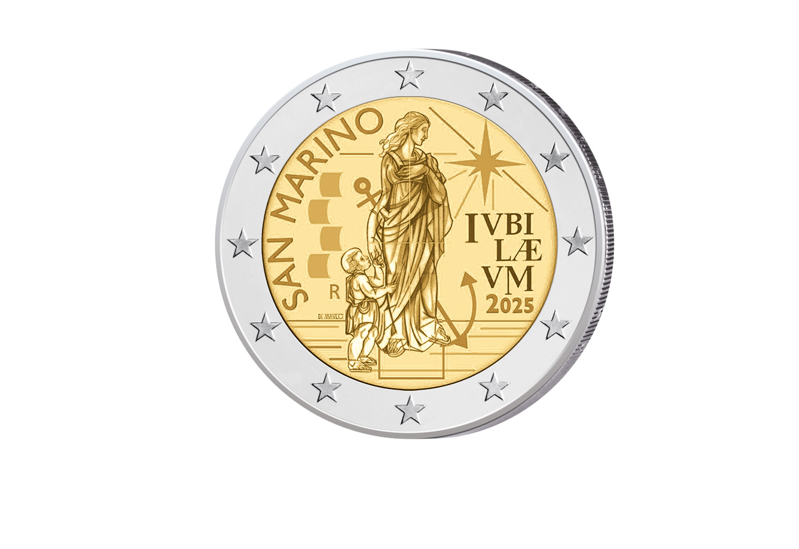 2 Euro 2025 San Marino Pilger der Hoffnung PP