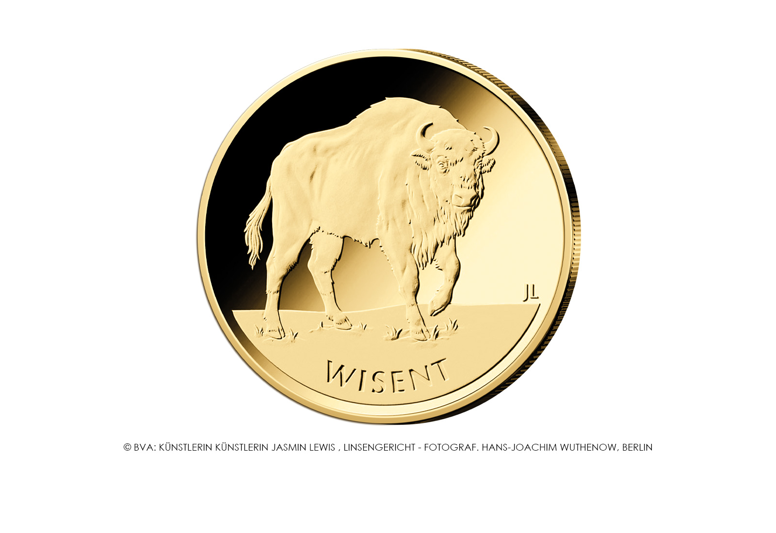 20 Euro 2026 Deutschland Goldmünze Wisent Prägestätte A-J