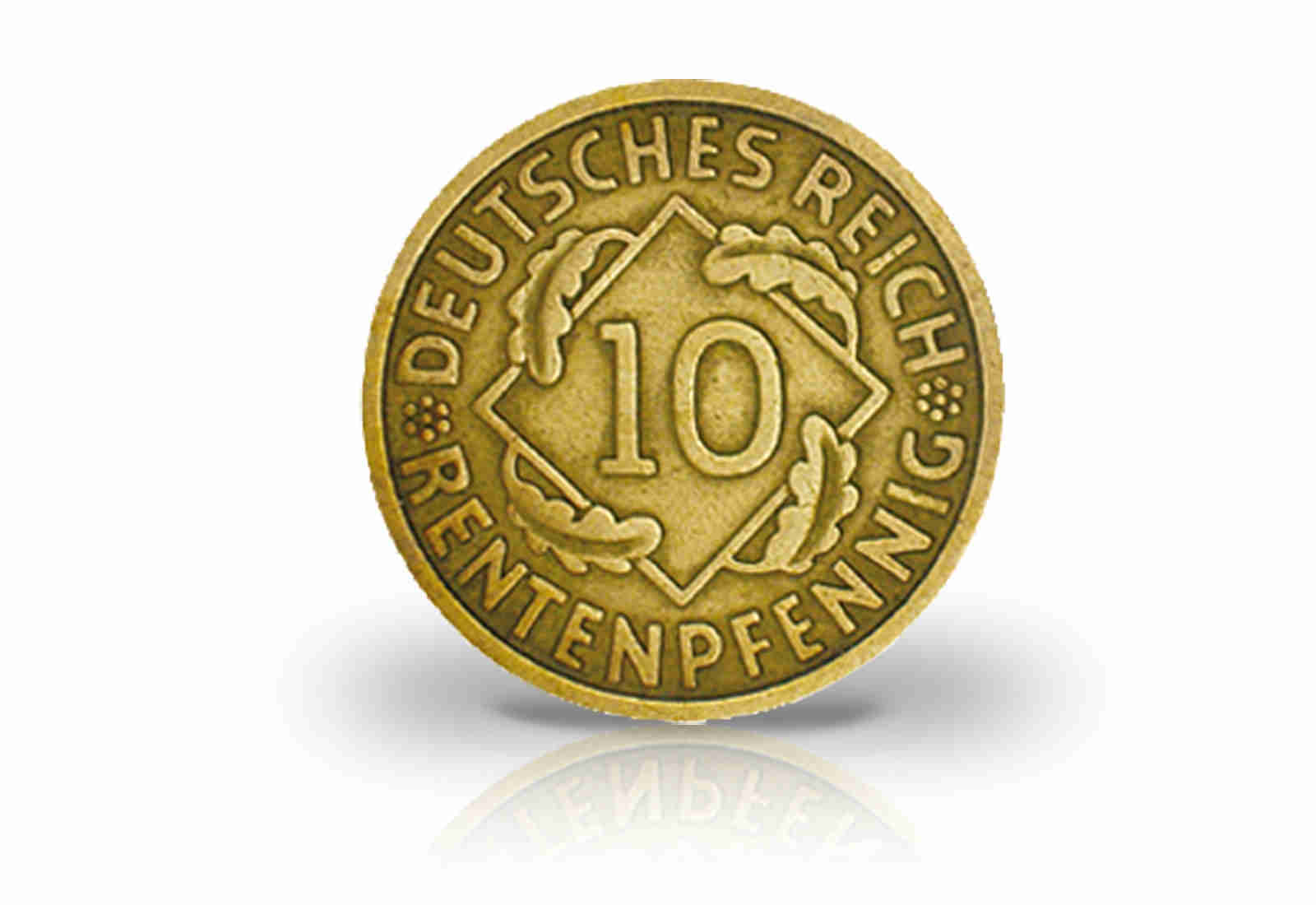 Weimarer Republik 10 Pfennig 1923-1924 Rentenpfennig J. 309