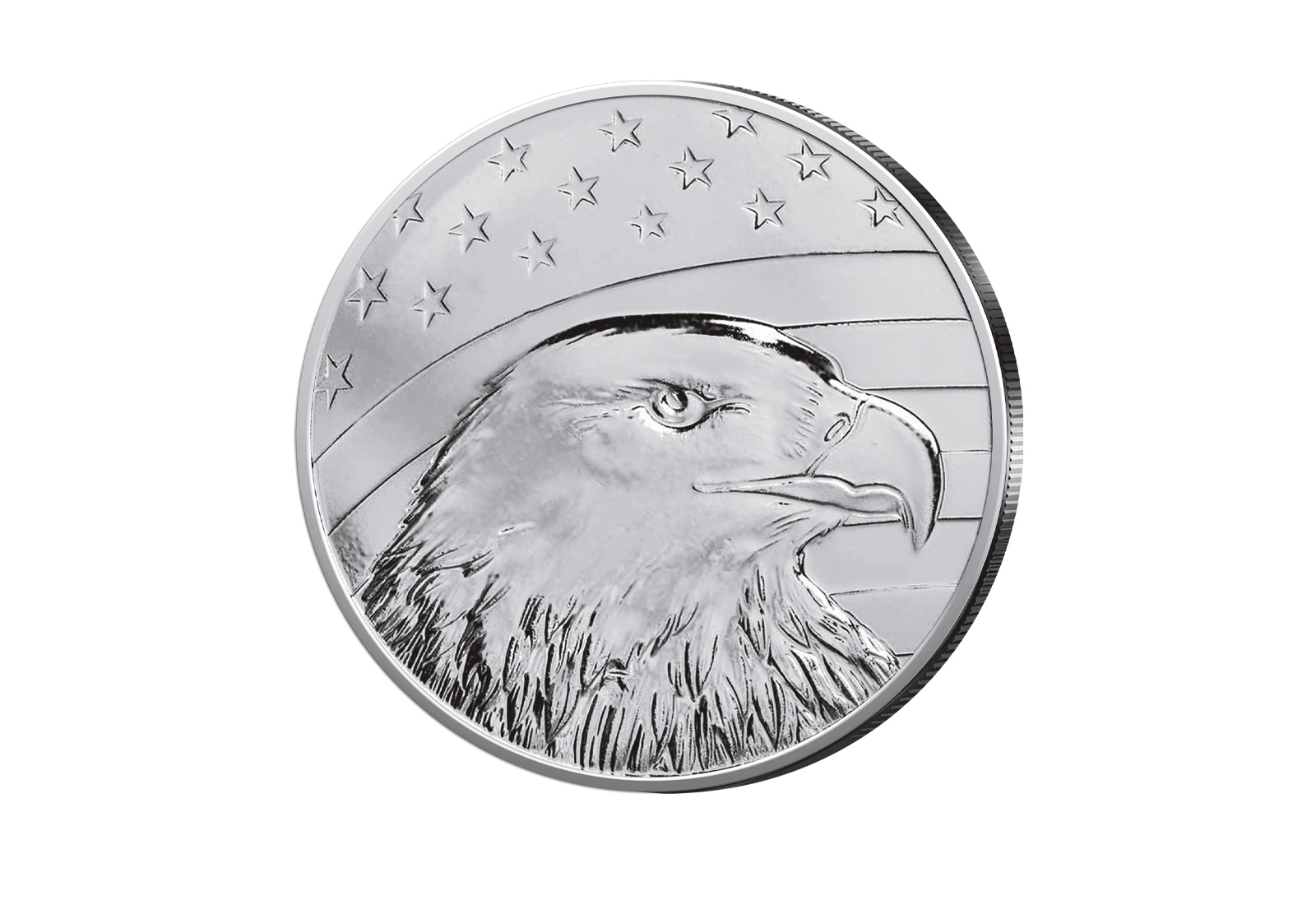 1 oz Silber USA Eagle, Flag & Capitol