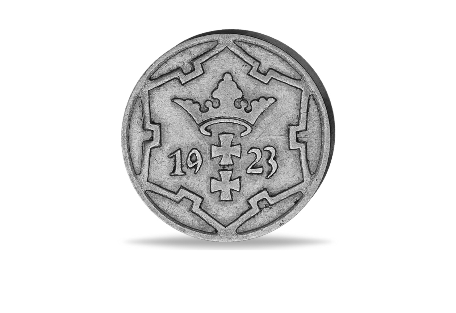 5 Pfennige 1923, 1928 Danzig Wappen Jaeger Nr. D4