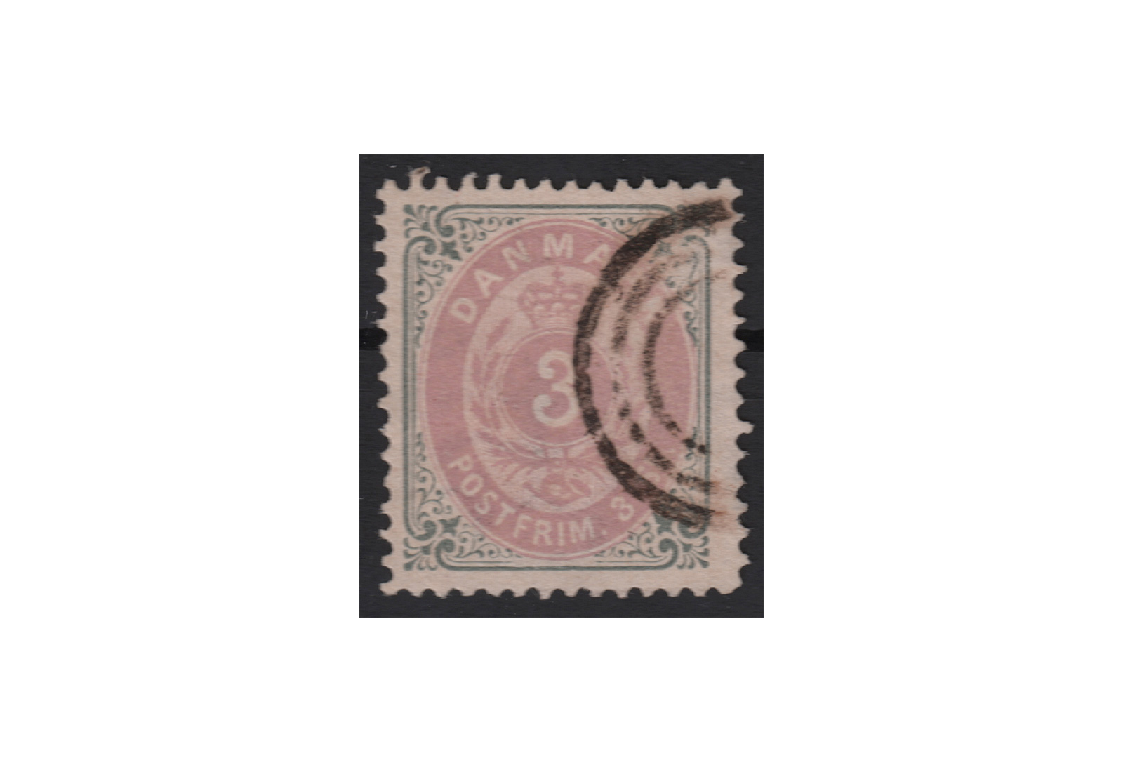 Dänemark Freimarke: Kroninsignien 1870/72 DNK Michel Nr. 17 gestempelt