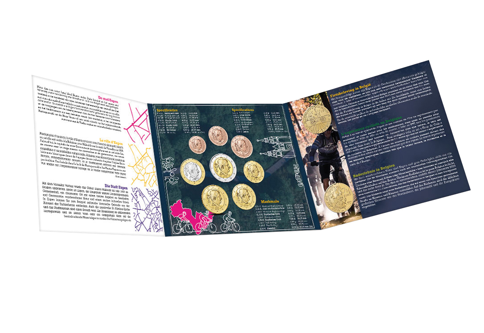 Kursmünzensatz 2023 Belgien st im Blister