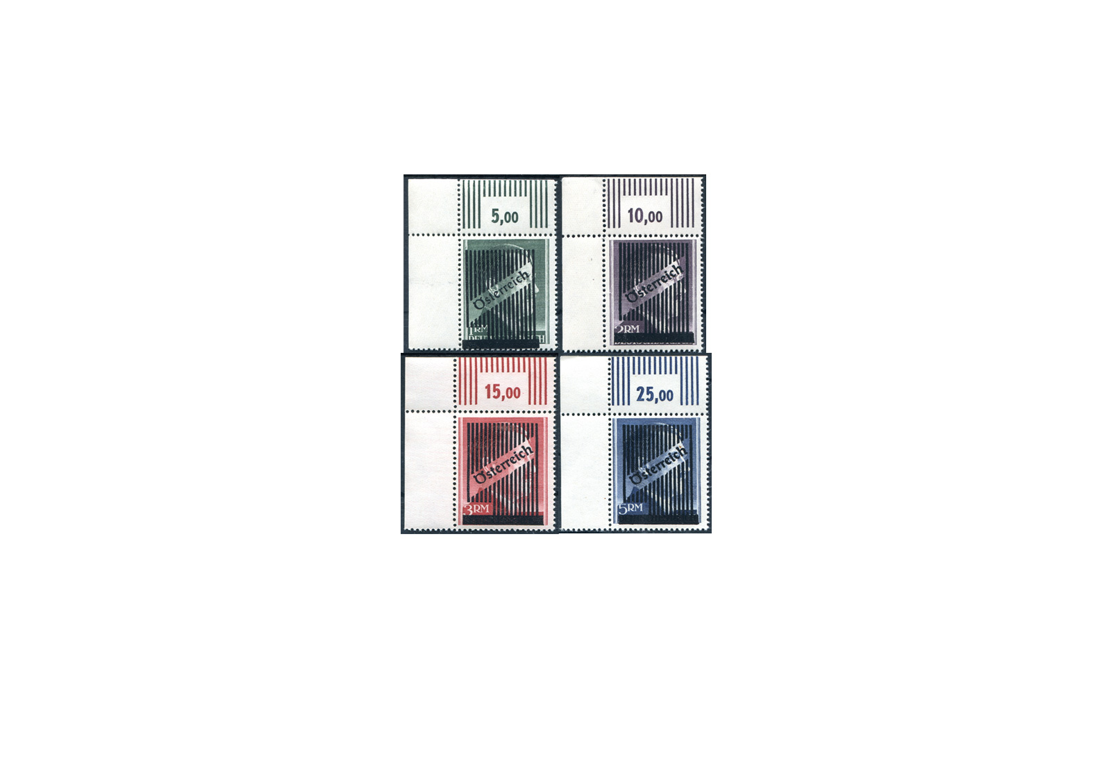 Österreich 3. Wiener Aushilfsausgabe 1945 Michel Nr. Va/d postfrisch inklusive Vb-d PF III