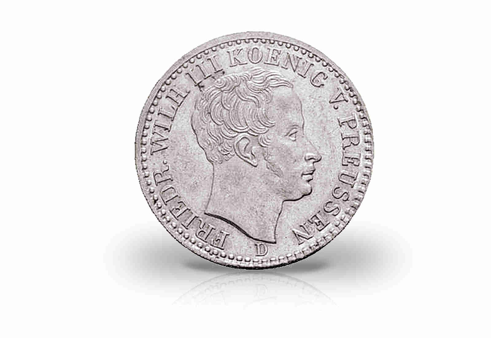 1/6 Taler 1822-1840 Preußen Friedrich Wilhelm III. AKS 26