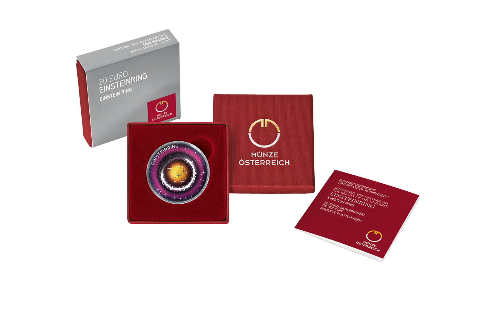 20 Euro Silber 2025 Österreich Einsteinring PP