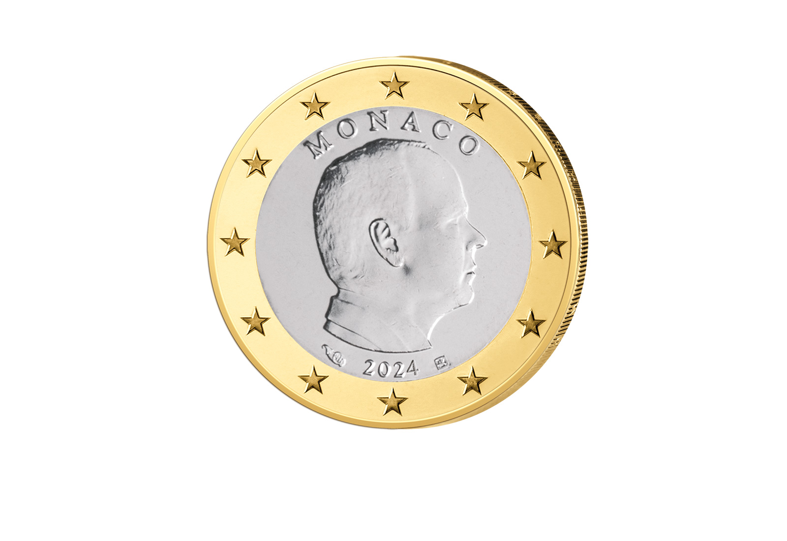 1 Euro 2024 Monaco Kursmünze bfr.