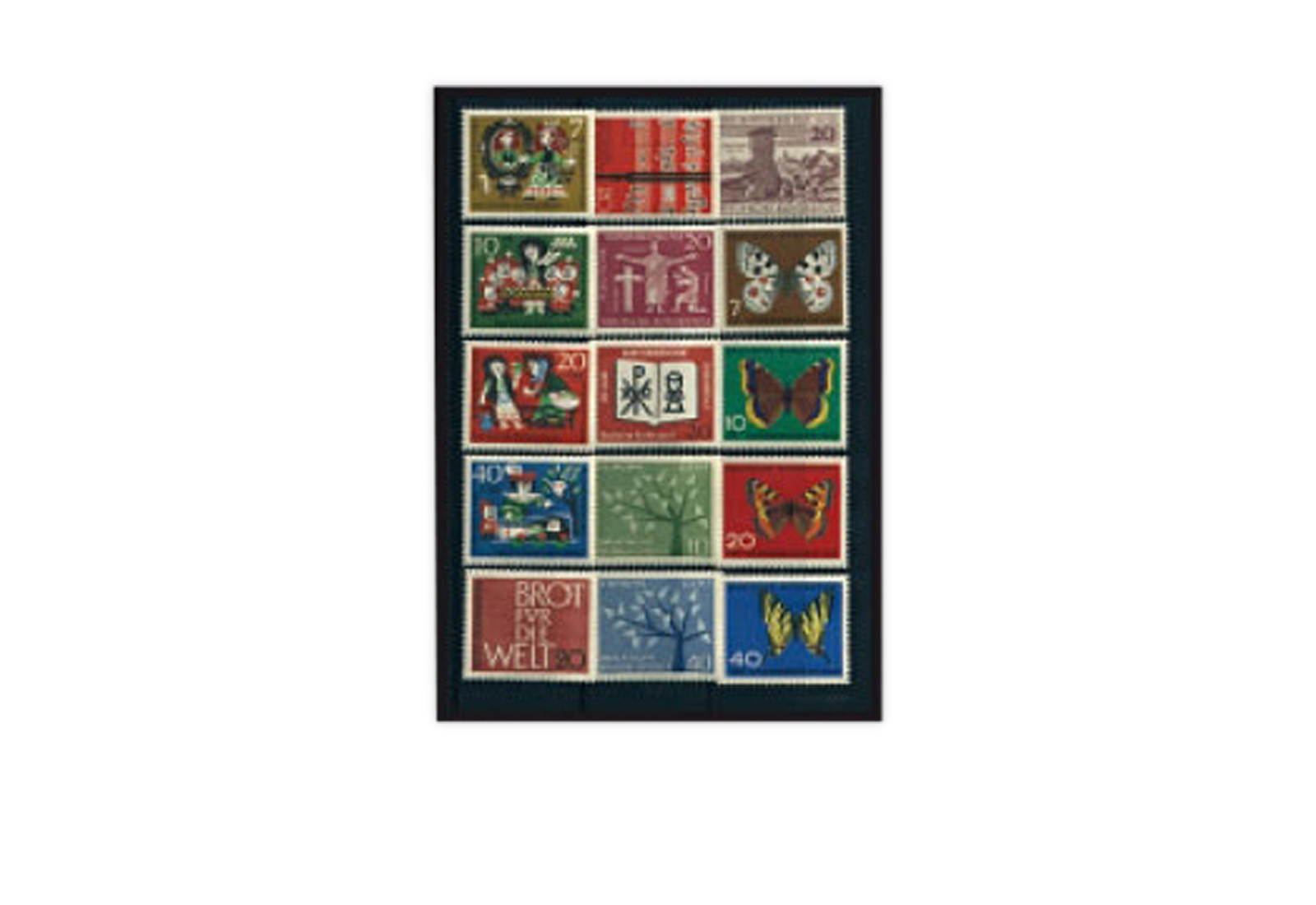 BRD Jahrgang 1962 Mi.Nr. 375-389 postfrisch