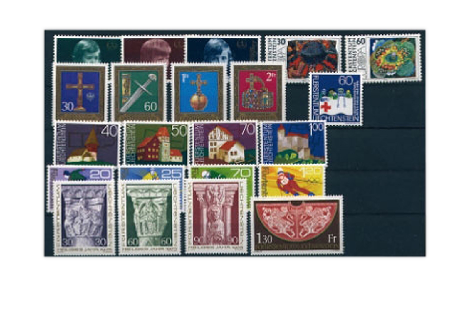 Liechtenstein Jahrgang 1975 postfrisch