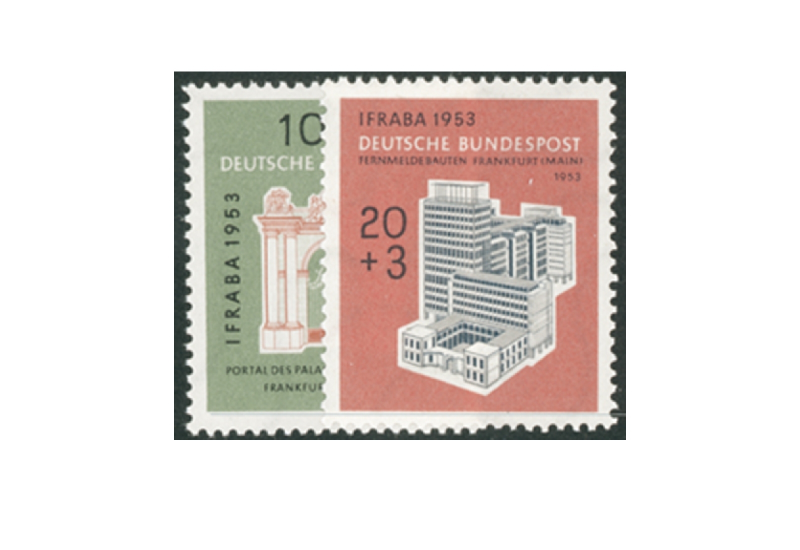 Briefmarken BRD IFRABA 1953 Michel-Nr. 171-172 postfrisch