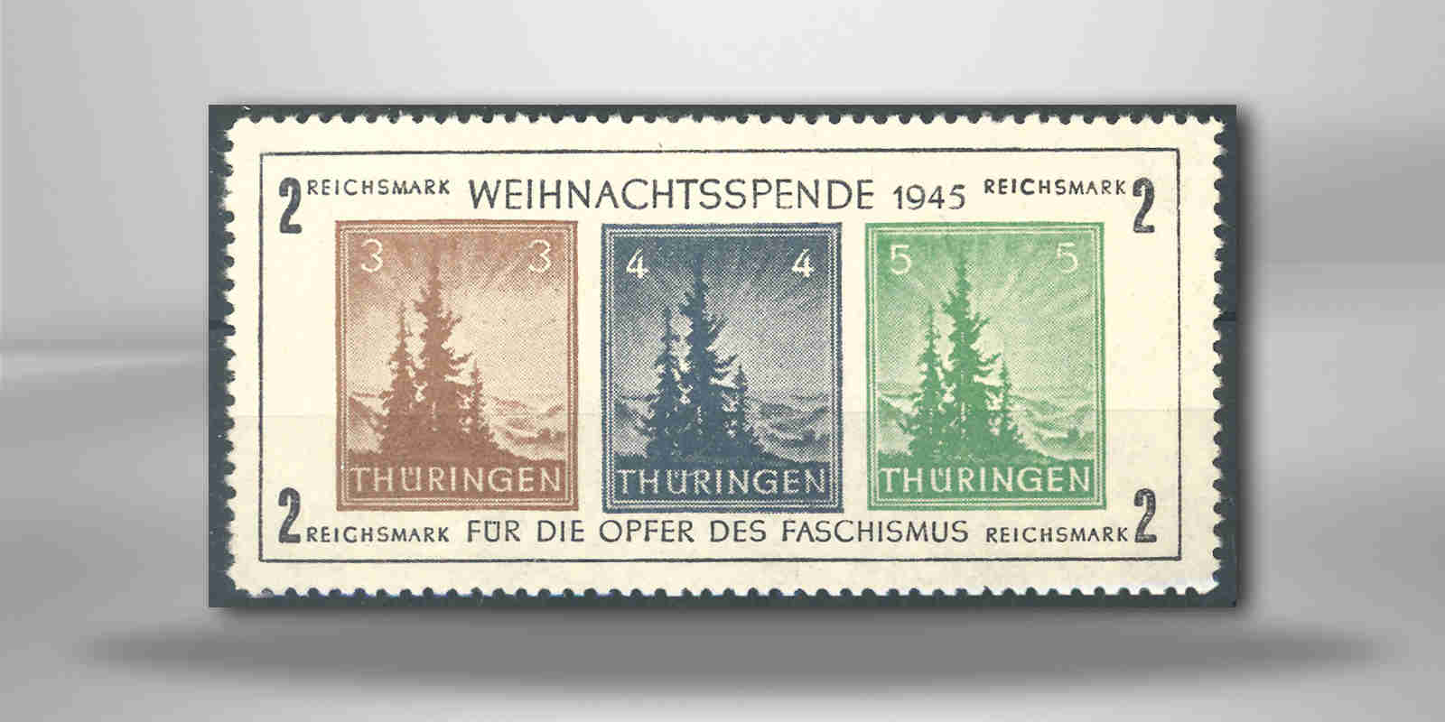 SBZ Block 1 postfrisch kleiner Weihnachtsblock 1945