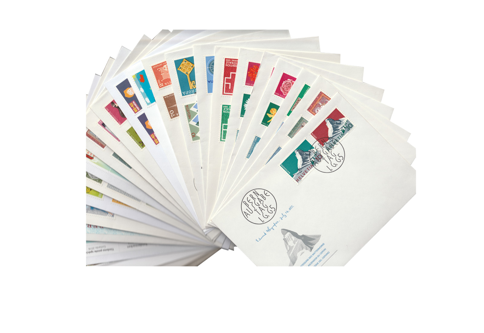 Briefmarken Schweiz Ersttagsbriefe 50 FDC