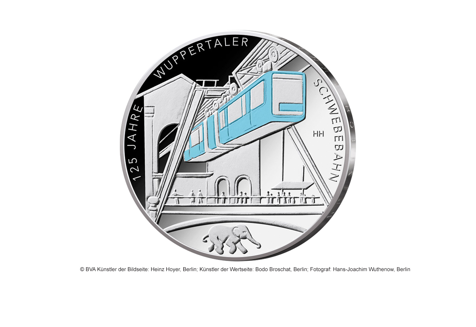 35 Euro Silbermünze 2026 Deutschland 125 Jahre Wuppertaler Schwebebahn st