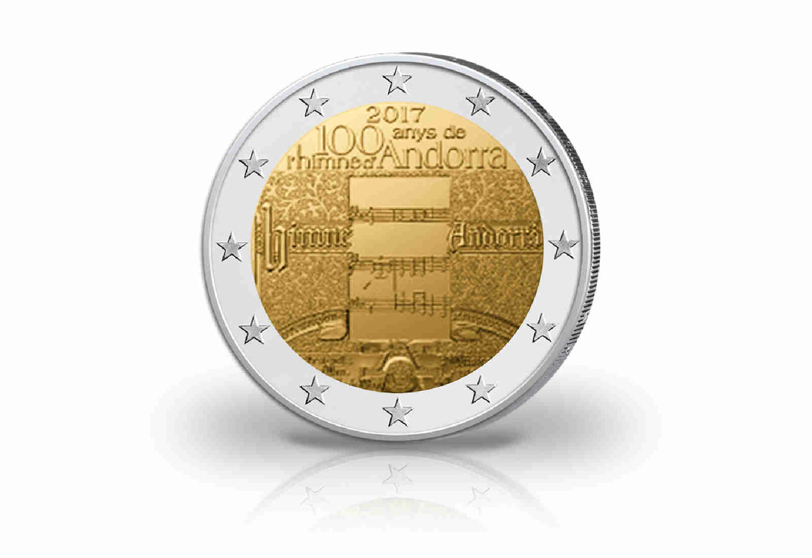 2 Euro 2017 Andorra 100 Jahre Hymne Andorras st in Coincard