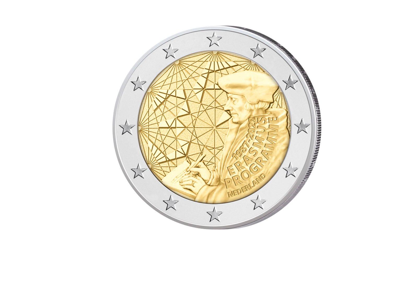 2 Euro 2022 Niederlande Gemeinschaftsausgabe 35 Jahre Erasmus bfr.