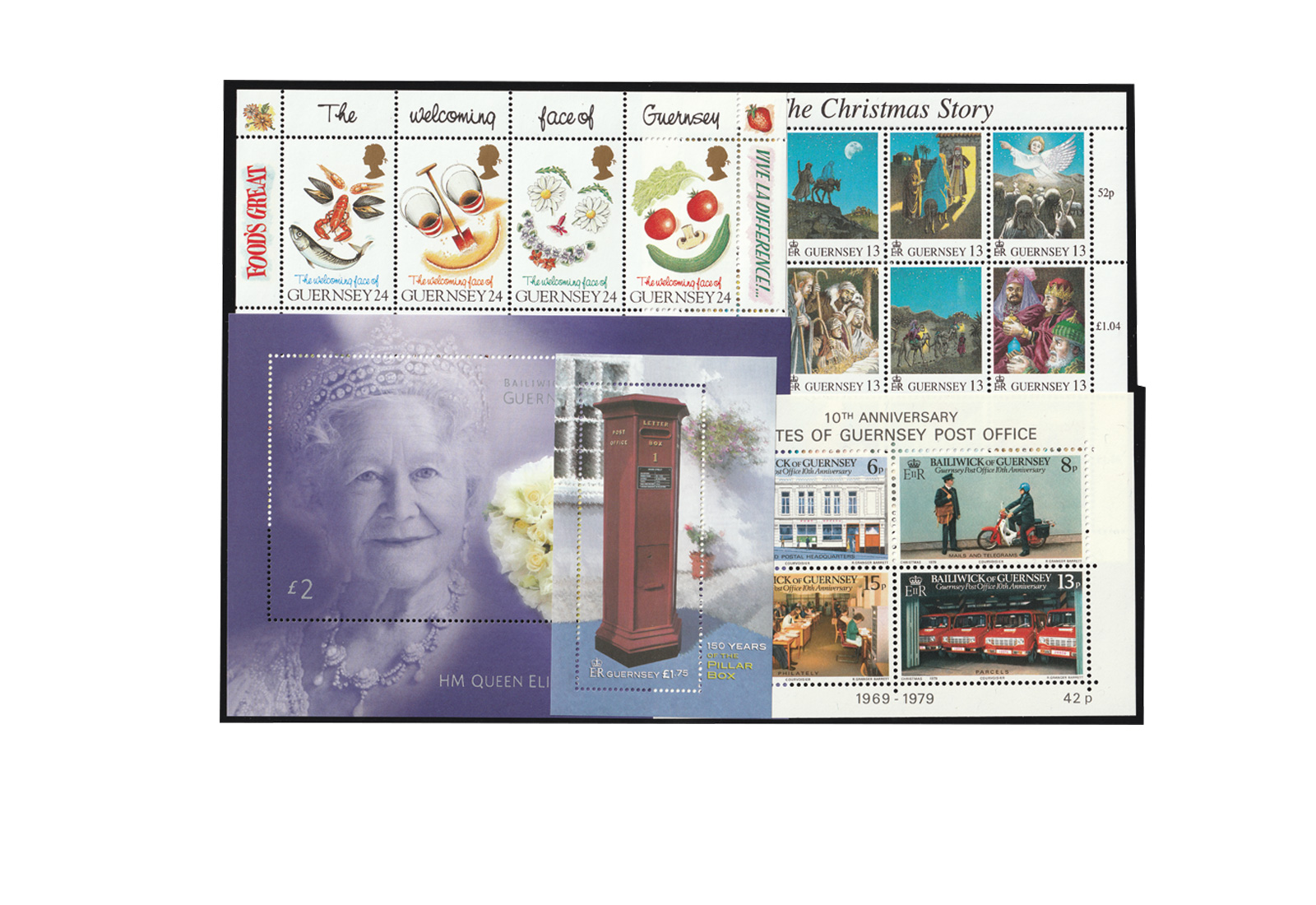 Briefmarken Kollektion Blocks und Kleinbogen Guernsey **/gest.