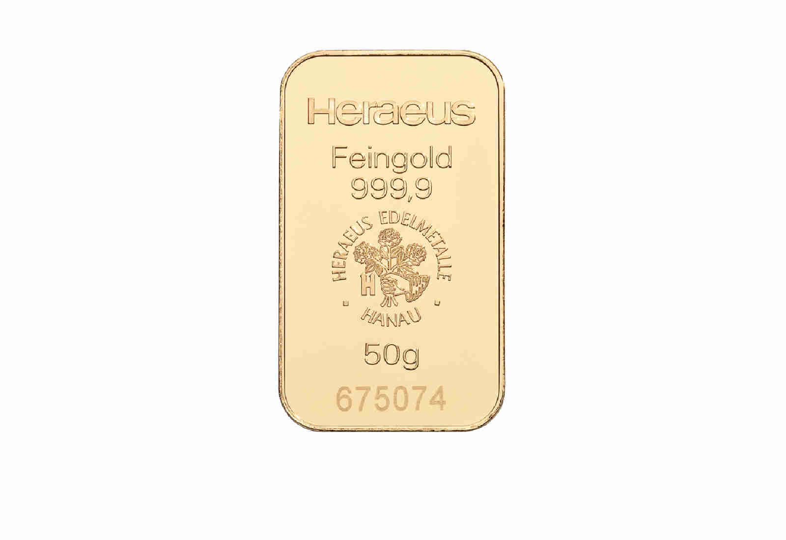 Goldbarren 50 Gramm Motiv unserer Wahl