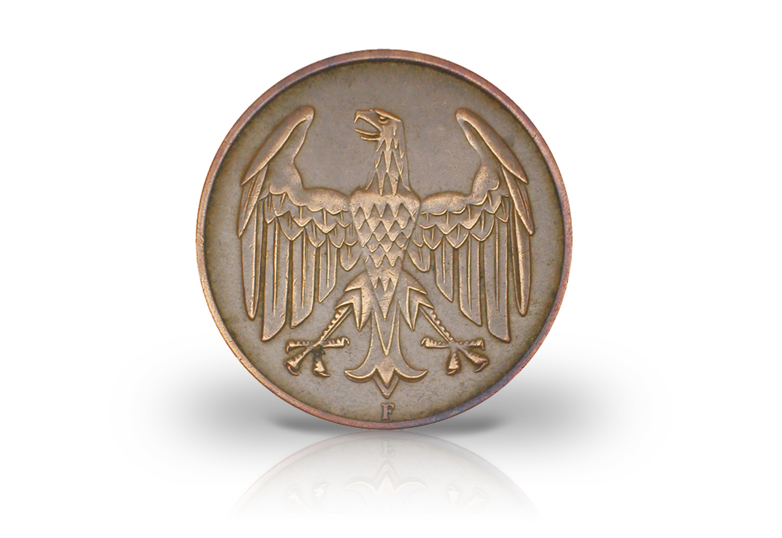 4 Pfennig 1932 Weimarer Republik Brüningtaler Prägestätte F Jaeger-Nr. 315