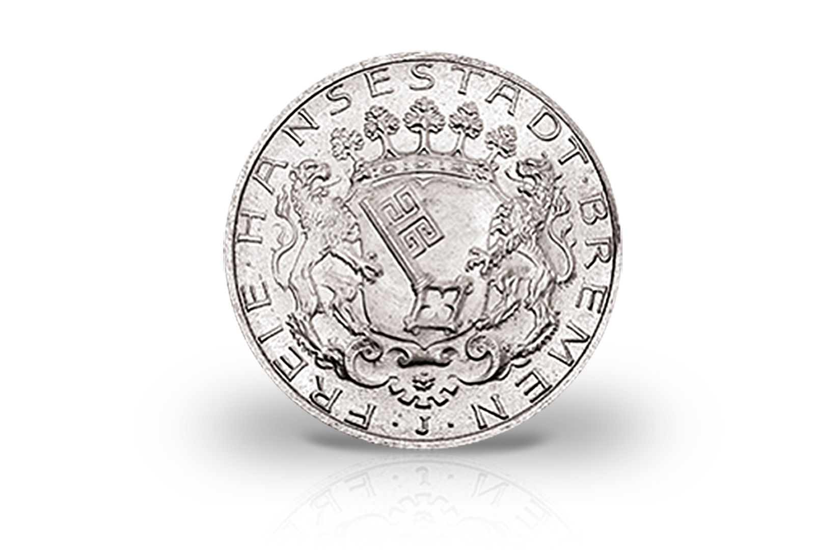 2 Mark 1904 Deutsches Kaiserreich Bremen Stadtwappen Jaeger-Nr. 59