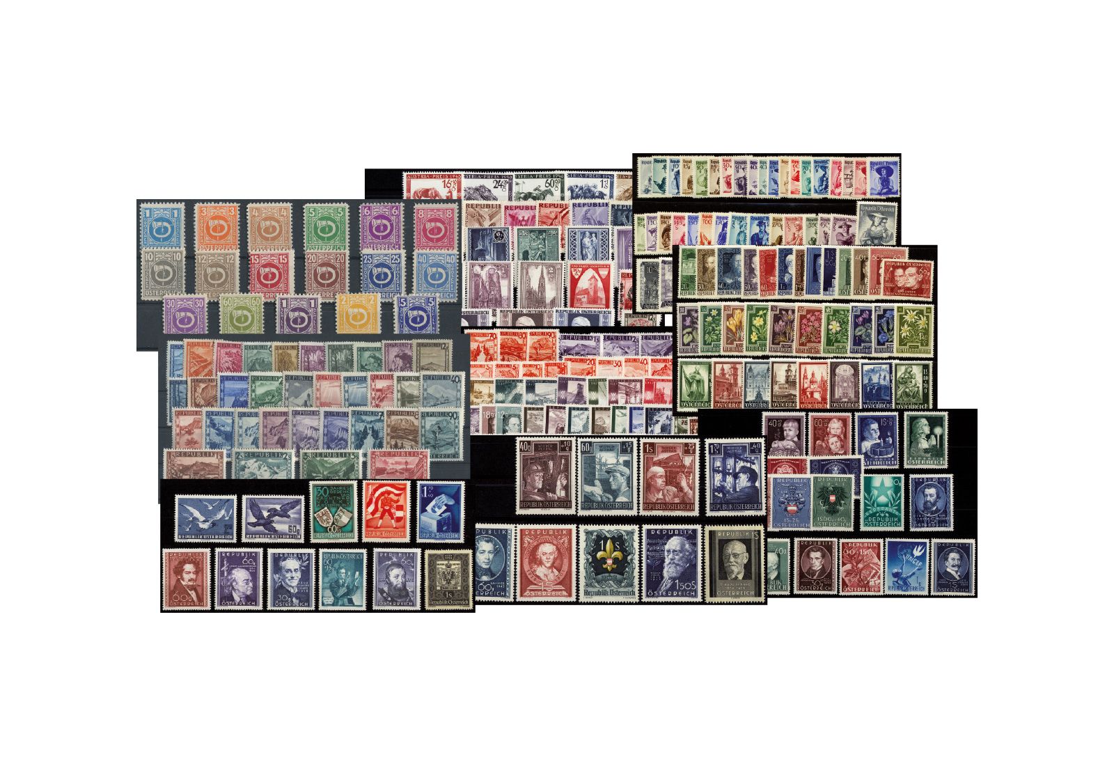Österreich 2. Republik 1945-1954 Michel-Nr 738-1011 postfrisch