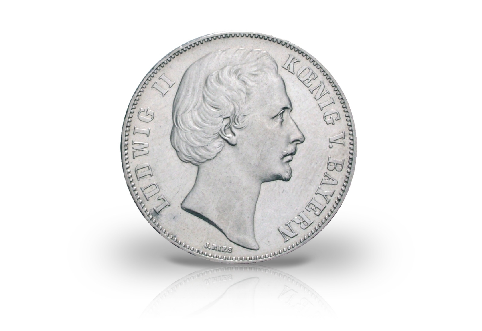 Siegestaler 1871 Kaiserreich Bayern Ludwig II. Thun 107