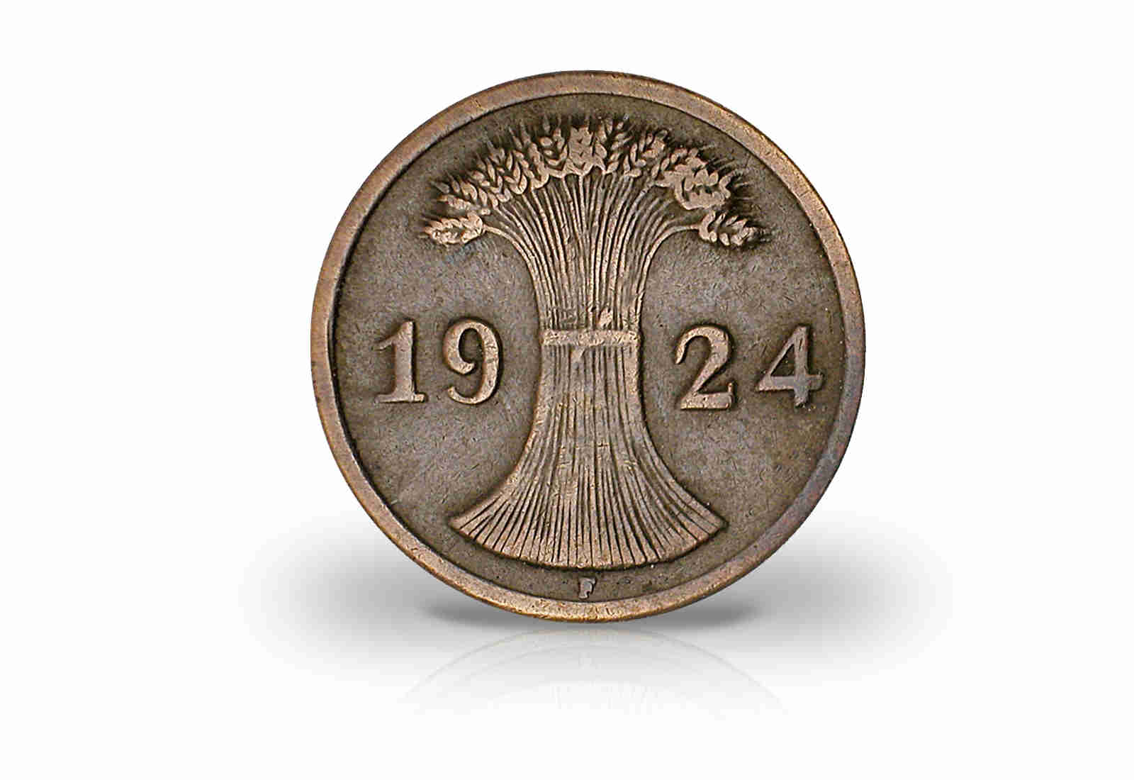 2 Rentenpfennig 1923-1924 Weimarer Republik Jaeger-Nr. 307
