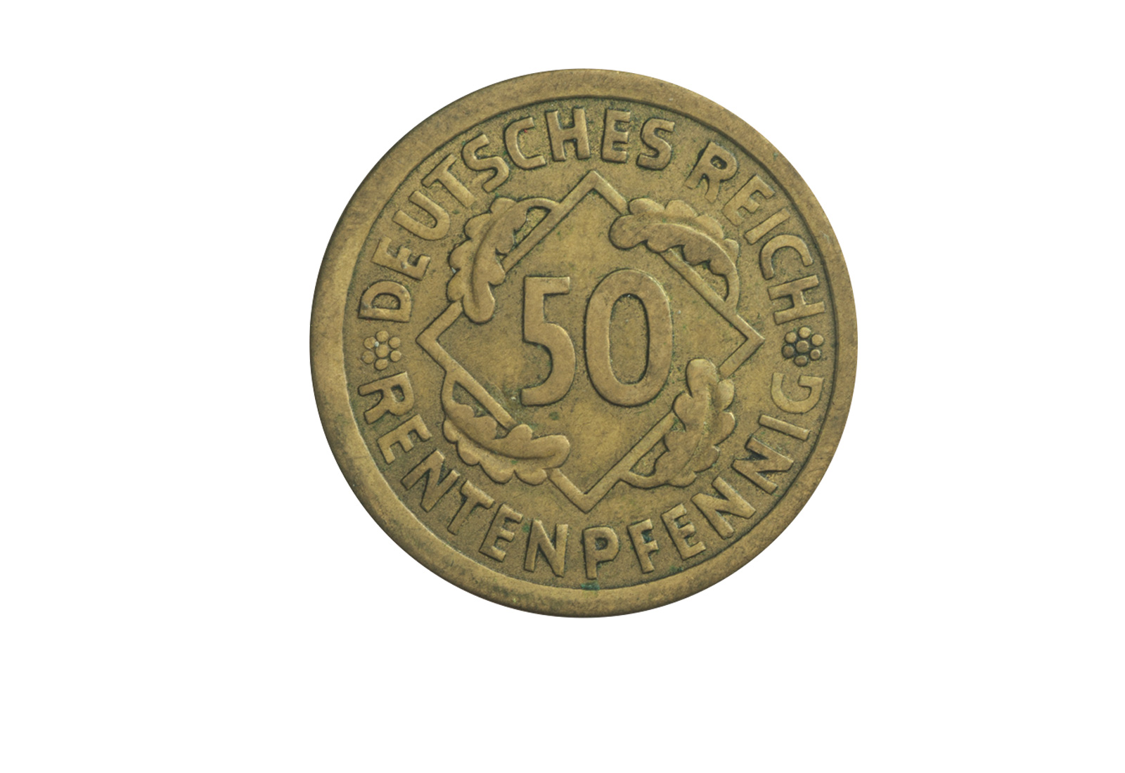 50 Rentenpfennig 1923-1924 Weimarer Republik Jaeger-Nr. 310