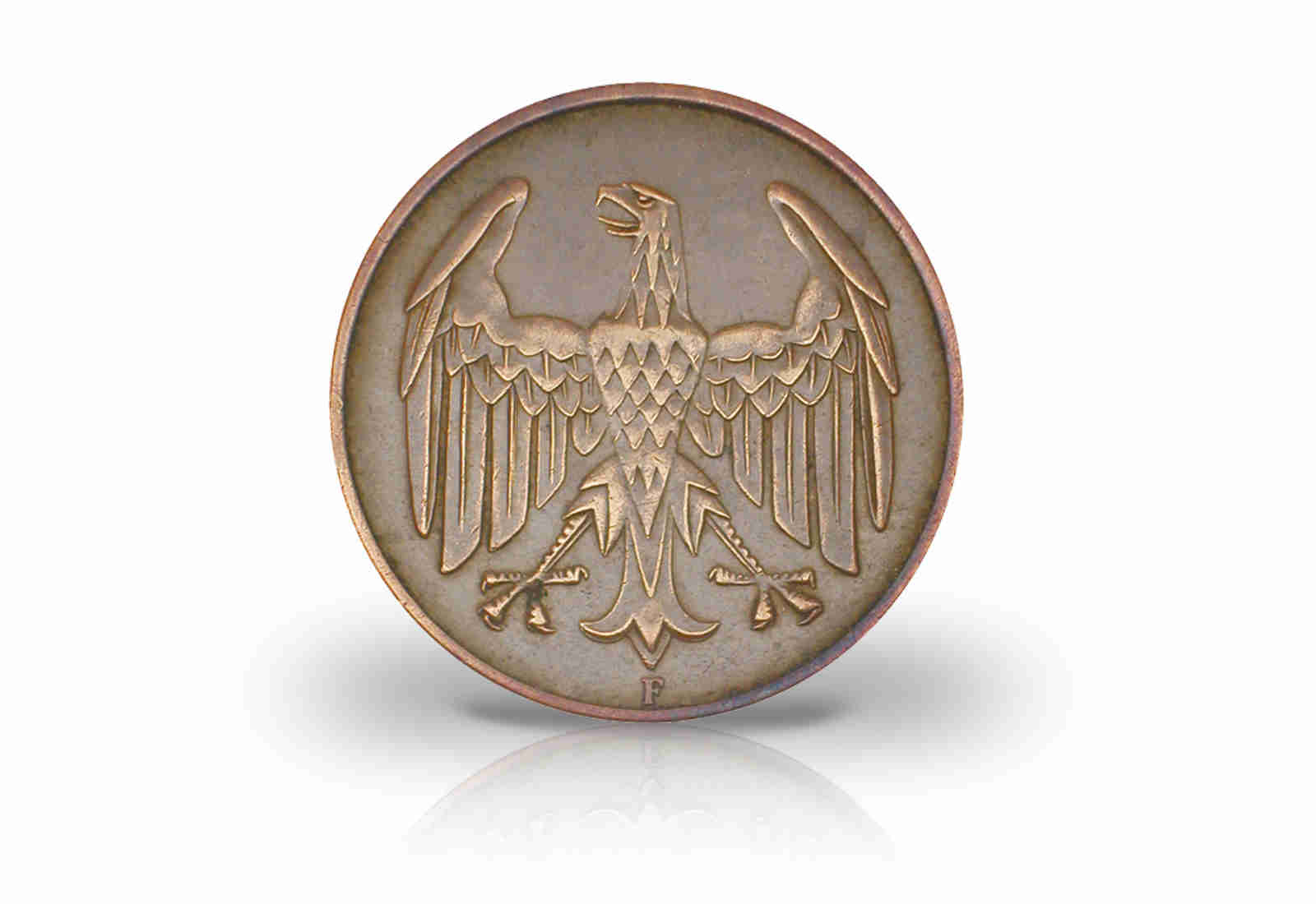 4 Pfennig 1932 Weimarer Republik Brüningtaler Prägestätte F Jaeger-Nr. 315