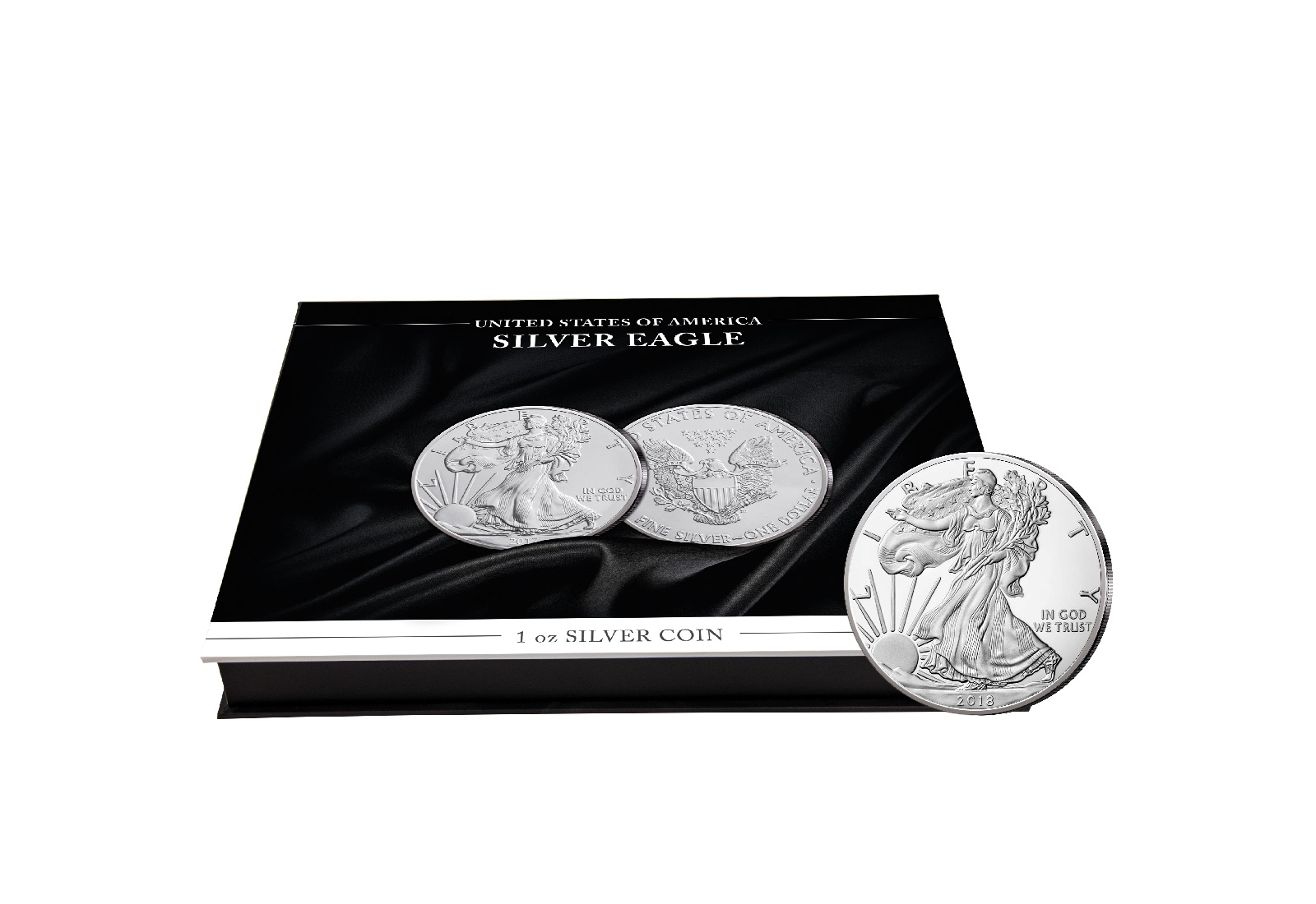 Münzkassette für 1 Unze Silber "American Eagle"