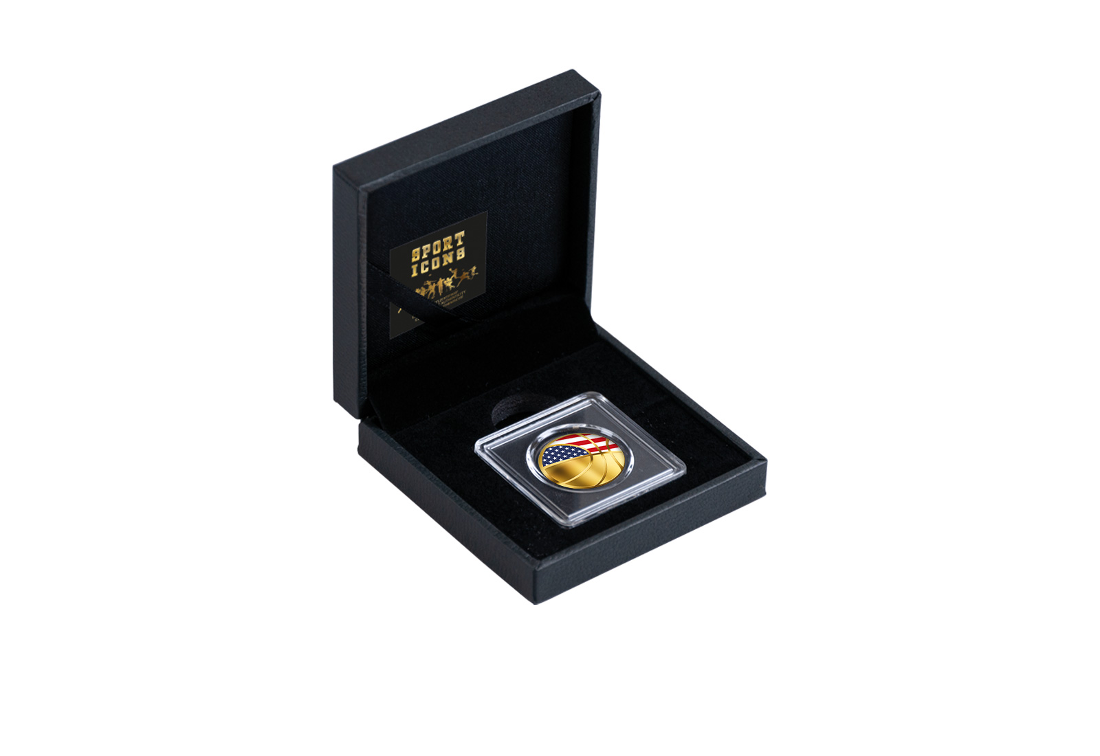 Goldmünze Basketball USA 999/1000 Gold Geschenk inkl. Etui Sport