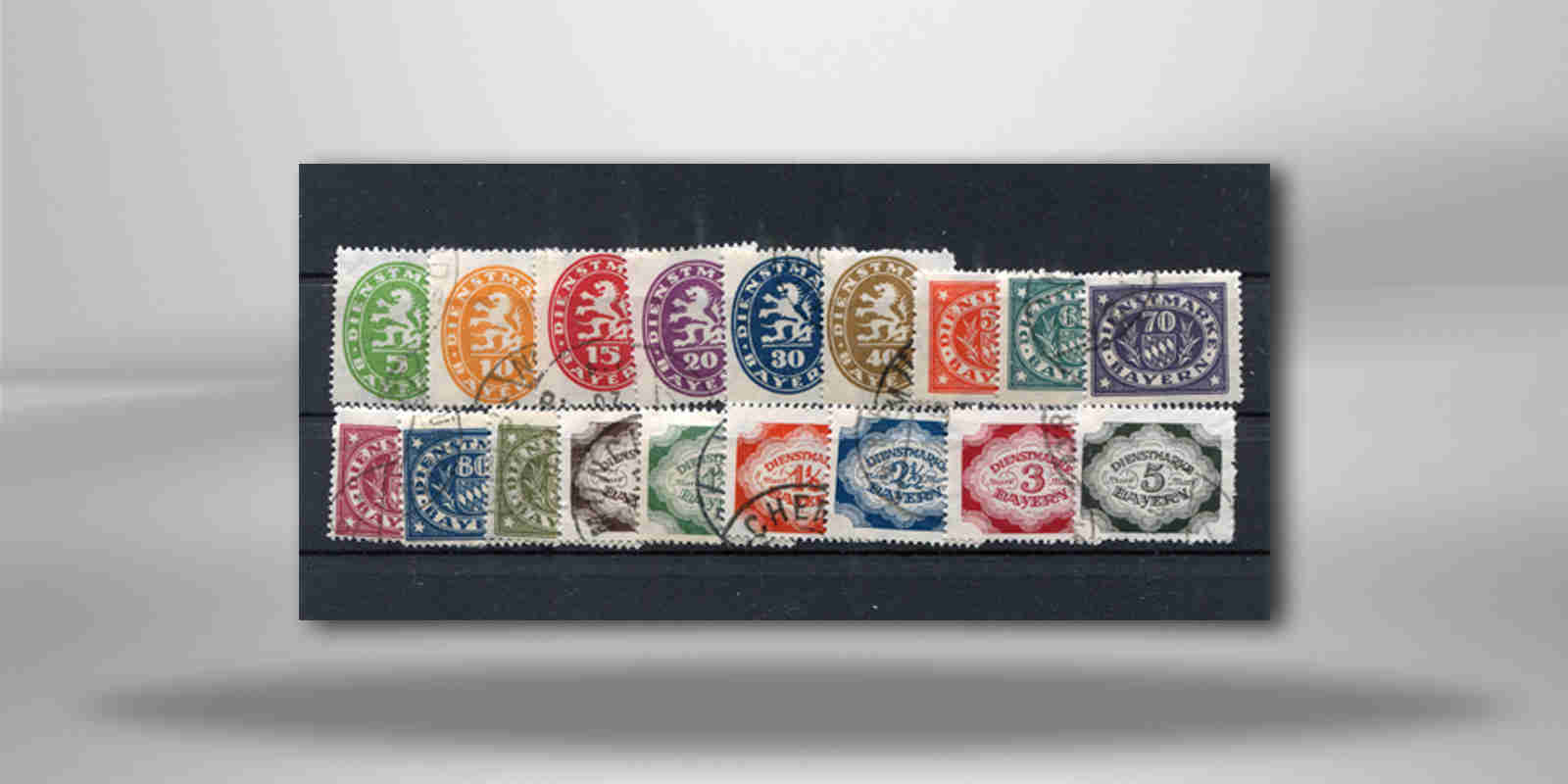 Bayern Michel 44/61 A Komplettsatz Dienstmarken 1920